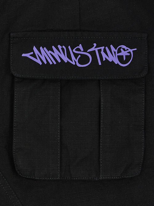 Minus Two Black Graff Cargos (Purple Logo) – Ways To Star